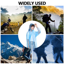 Load image into Gallery viewer, Disposable Poncho Rain Coat with Drawstring Hat and Elastic Sleeves Cuffs Protective Isolation Emergency for Outdoor Activities