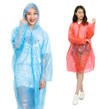Load image into Gallery viewer, Disposable Rain Coat Casual Outdoor Camping Raincoat Poncho with Storage Ball Portable Rainwear for Drifting Outdoor Activities