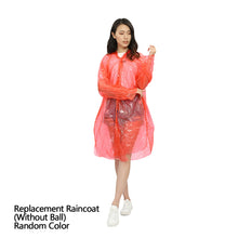 Load image into Gallery viewer, Disposable Rain Coat Casual Outdoor Camping Raincoat Poncho with Storage Ball Portable Rainwear for Drifting Outdoor Activities