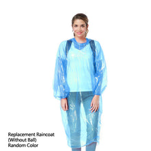 Load image into Gallery viewer, Disposable Rain Coat Casual Outdoor Camping Raincoat Poncho with Storage Ball Portable Rainwear for Drifting Outdoor Activities