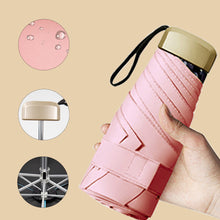 Load image into Gallery viewer, Mini Phone Size Pocket Umbrella Anti-UV Portable Folding Umbrella Parasol Ultralight Foldable Candy Color Traveling Rain Gear