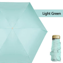 Load image into Gallery viewer, Mini Phone Size Pocket Umbrella Anti-UV Portable Folding Umbrella Parasol Ultralight Foldable Candy Color Traveling Rain Gear