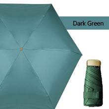 Load image into Gallery viewer, Mini Phone Size Pocket Umbrella Anti-UV Portable Folding Umbrella Parasol Ultralight Foldable Candy Color Traveling Rain Gear