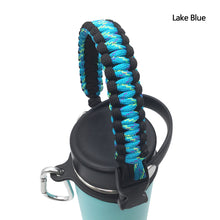 Load image into Gallery viewer, Water Bottle Shoulder Strap Paracord Handle with Shoulder Strap for Wide Mouth Bottles for 12oz to 64oz