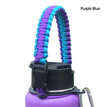 Load image into Gallery viewer, Water Bottle Shoulder Strap Paracord Handle with Shoulder Strap for Wide Mouth Bottles for 12oz to 64oz