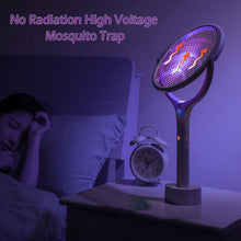 Load image into Gallery viewer, 90 Degree Rotatable Mosquito Killer Lamp 5 IN 1 Electric Shocker 365nm UV Light USB Charging Bug Zapper Trap Flies Summer Fly Swatter