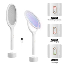 Load image into Gallery viewer, 90 Degree Rotatable Mosquito Killer Lamp 5 IN 1 Electric Shocker 365nm UV Light USB Charging Bug Zapper Trap Flies Summer Fly Swatter