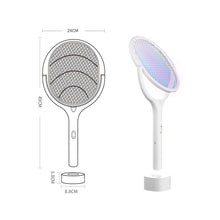 Load image into Gallery viewer, 90 Degree Rotatable Mosquito Killer Lamp 5 IN 1 Electric Shocker 365nm UV Light USB Charging Bug Zapper Trap Flies Summer Fly Swatter