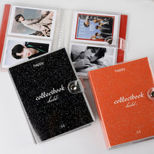 Load image into Gallery viewer, 32/64 Pockets Mini Photo Album Cartoon Card Binder Name Card Book Photocard Holder Plug-in Kpop Hollow Love 3/5 Inch