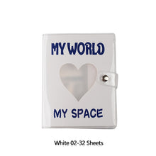 Load image into Gallery viewer, 32/64 Pockets Mini Photo Album Cartoon Card Binder Name Card Book Photocard Holder Plug-in Kpop Hollow Love 3/5 Inch