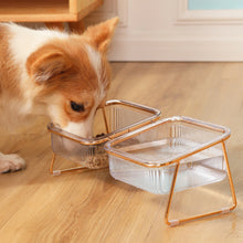 Load image into Gallery viewer, Non-Slip Pet Bowl With Stand For Cat Food Cat Water Bowl Double Cat Bowl Dog Bowl Pet Feeding Dog Cat Feeder Protection Cervical