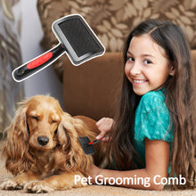 Load image into Gallery viewer, Pet Cat Comb Hair Remover Self Cleaning Flea Needle Comb for Dogs Cats Pet Grooming Comb Hair Brush Massage Tool Pet Supplies