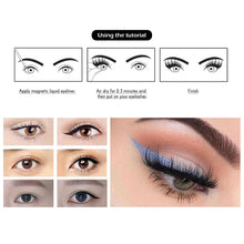 Load image into Gallery viewer, 4 Pairs Fashion Magnetic Eyelashes Handmade Reusable Five Magnets Easily Apply Eyelash Makeup Tools No Glue Needed Eyelashes