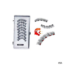 Load image into Gallery viewer, 4 Pairs Fashion Magnetic Eyelashes Handmade Reusable Five Magnets Easily Apply Eyelash Makeup Tools No Glue Needed Eyelashes