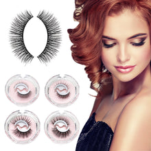 Load image into Gallery viewer, 3D Self-Adhesive False Eyelashes Waterproof Natural Look Reusable No Glue Eye Lash Makeup Tools False Eyelashes Set