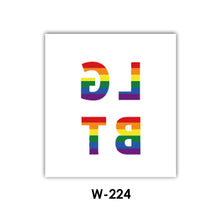 Load image into Gallery viewer, Heart Butterfly Face Sticker Rainbow Geometric Flower Arm Tattoo Sticker Body Arm Art Fake Flash Tatoos Stickers Women Men LGBT