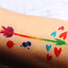 Load image into Gallery viewer, Temporary Fake Tattoo Gay Waterproof Sticker Rainbow Flag Face Cosmetic Leg Arm Body Art for Men Women Tattoo Stickers