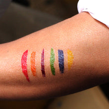 Load image into Gallery viewer, Temporary Fake Tattoo Gay Waterproof Sticker Rainbow Flag Face Cosmetic Leg Arm Body Art for Men Women Tattoo Stickers