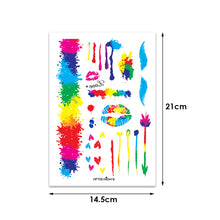 Load image into Gallery viewer, Temporary Fake Tattoo Gay Waterproof Sticker Rainbow Flag Face Cosmetic Leg Arm Body Art for Men Women Tattoo Stickers