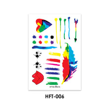 Load image into Gallery viewer, Temporary Fake Tattoo Gay Waterproof Sticker Rainbow Flag Face Cosmetic Leg Arm Body Art for Men Women Tattoo Stickers