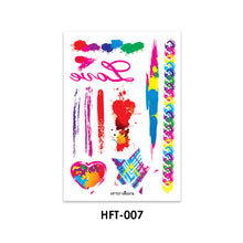 Load image into Gallery viewer, Temporary Fake Tattoo Gay Waterproof Sticker Rainbow Flag Face Cosmetic Leg Arm Body Art for Men Women Tattoo Stickers