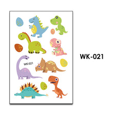 Load image into Gallery viewer, Kids Temporary Tattoo Sticker Cool Dinosaur Cartoon Fake Tatoo Hand Foot Waterproof Tattoos Tatouage For Boy Children