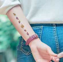 Load image into Gallery viewer, Kids Fake Tattoo Sticker Temporary Tattoos Cartoon Space Planet Alien Waterproof Tatoo Hand Art Tatto For Children Gril Boy
