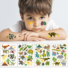 Load image into Gallery viewer, Children's Animal Dinosaur Bronzing Tattoo Stickers Unicorn Mermaid Laser Tattoo Stickers Environmental Protection Colorful Rainbow Stickers