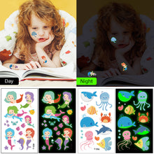 Load image into Gallery viewer, Children's Cartoon Animal Luminous Tattoo Stickers Face Stickers Cute Lion Waterproof Glowing Tattoo Stickers Boy Girls Tattoo
