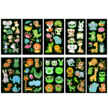 Load image into Gallery viewer, Children's Cartoon Animal Luminous Tattoo Stickers Face Stickers Cute Lion Waterproof Glowing Tattoo Stickers Boy Girls Tattoo