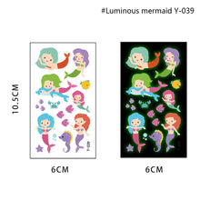 Load image into Gallery viewer, Children's Cartoon Animal Luminous Tattoo Stickers Face Stickers Cute Lion Waterproof Glowing Tattoo Stickers Boy Girls Tattoo