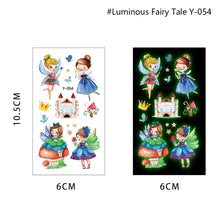 Load image into Gallery viewer, Children's Cartoon Animal Luminous Tattoo Stickers Face Stickers Cute Lion Waterproof Glowing Tattoo Stickers Boy Girls Tattoo