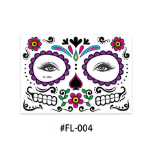 Load image into Gallery viewer, Cross Border Halloween Funny Face Tattoo Stickers Masquerade Undead Face Stickers Tattoo Stickers for Boy Girls Kids