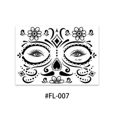 Load image into Gallery viewer, Cross Border Halloween Funny Face Tattoo Stickers Masquerade Undead Face Stickers Tattoo Stickers for Boy Girls Kids
