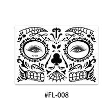 Load image into Gallery viewer, Cross Border Halloween Funny Face Tattoo Stickers Masquerade Undead Face Stickers Tattoo Stickers for Boy Girls Kids