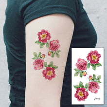 Load image into Gallery viewer, Literary Small Fresh Flower Creative Tattoo Stickers Arm Body Sexy Rose Waterproof Lasting Women Men Tattoo Stickers