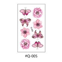 Load image into Gallery viewer, Literary Small Fresh Flower Creative Tattoo Stickers Arm Body Sexy Rose Waterproof Lasting Women Men Tattoo Stickers