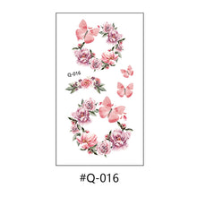 Load image into Gallery viewer, Literary Small Fresh Flower Creative Tattoo Stickers Arm Body Sexy Rose Waterproof Lasting Women Men Tattoo Stickers
