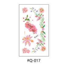 Load image into Gallery viewer, Literary Small Fresh Flower Creative Tattoo Stickers Arm Body Sexy Rose Waterproof Lasting Women Men Tattoo Stickers