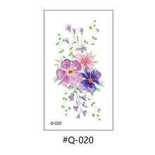 Load image into Gallery viewer, Literary Small Fresh Flower Creative Tattoo Stickers Arm Body Sexy Rose Waterproof Lasting Women Men Tattoo Stickers