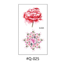 Load image into Gallery viewer, Literary Small Fresh Flower Creative Tattoo Stickers Arm Body Sexy Rose Waterproof Lasting Women Men Tattoo Stickers