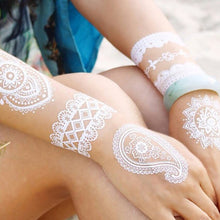 Load image into Gallery viewer, Hanna Lace Tattoo Stickers White Sexy White Women Sexy Body Arm Hawaii Waterproof Temporary Tattoo Lasting Tattoo Stickers