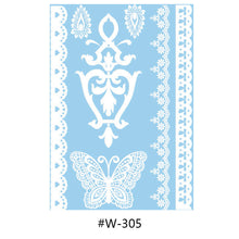 Load image into Gallery viewer, Hanna Lace Tattoo Stickers White Sexy White Women Sexy Body Arm Hawaii Waterproof Temporary Tattoo Lasting Tattoo Stickers