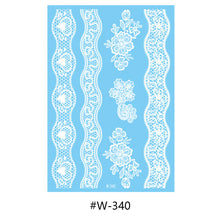 Load image into Gallery viewer, Hanna Lace Tattoo Stickers White Sexy White Women Sexy Body Arm Hawaii Waterproof Temporary Tattoo Lasting Tattoo Stickers