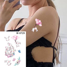 Load image into Gallery viewer, Cartoon Tattoo Stickers Temporary Disposable Flower Body Arm Abstract Tattoo Stickers Waterproof Women Tattoo Stickers