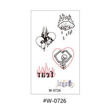 Load image into Gallery viewer, Cartoon Tattoo Stickers Temporary Disposable Flower Body Arm Abstract Tattoo Stickers Waterproof Women Tattoo Stickers