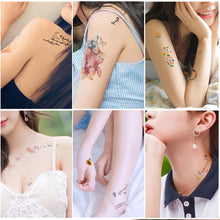 Load image into Gallery viewer, Cartoon Tattoo Stickers Temporary Waterproof Anime Flower Personality Flower Arm Tattoo Stickers Sexy Summer Women Body Stickers
