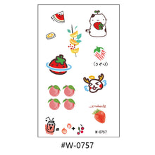 Load image into Gallery viewer, Cartoon Tattoo Stickers Temporary Waterproof Anime Flower Personality Flower Arm Tattoo Stickers Sexy Summer Women Body Stickers