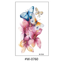 Load image into Gallery viewer, Cartoon Tattoo Stickers Temporary Waterproof Anime Flower Personality Flower Arm Tattoo Stickers Sexy Summer Women Body Stickers