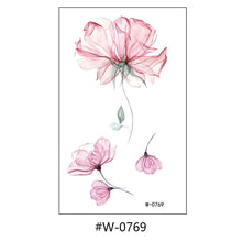 Load image into Gallery viewer, Cartoon Tattoo Stickers Temporary Waterproof Anime Flower Personality Flower Arm Tattoo Stickers Sexy Summer Women Body Stickers